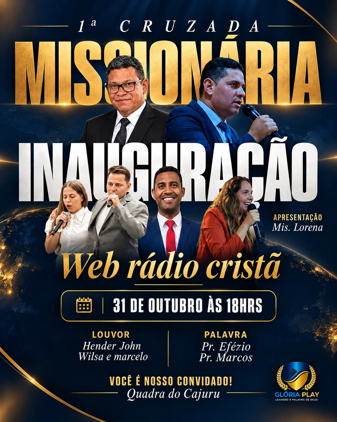 Inauguração da Rádio Glória Play
